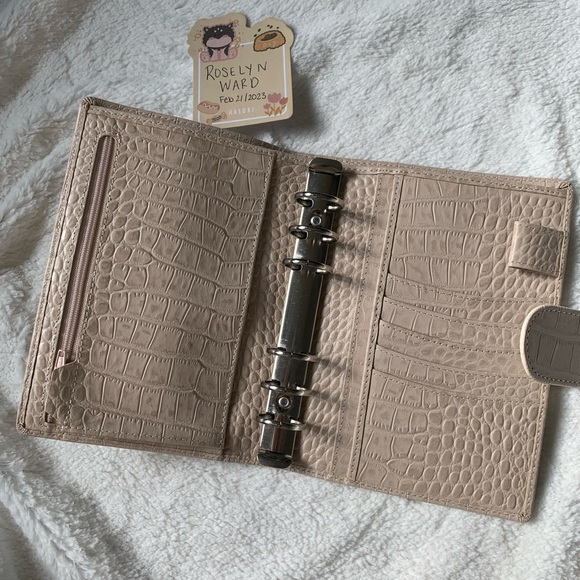 Personal Rings Beige Croc Planner - Picture 2 of 4